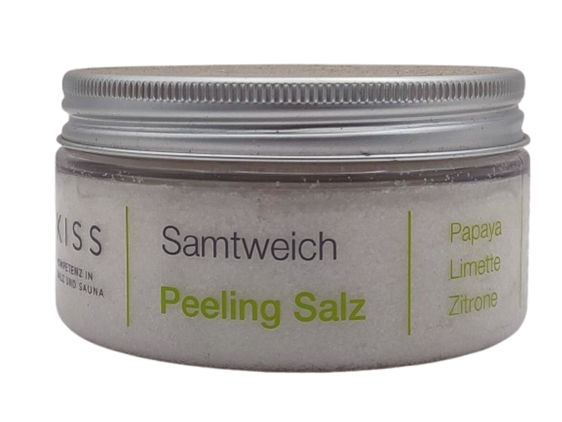 KISS Samtweich Peelingsalz - Papaya / Limette / Zitrone